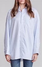 Moda Operandi R13 Oversized Striped Cotton Button Up Shirt