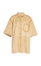Acne Studios Larin Draped Suede Shirt