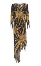 Moschino Embellished Brocade Midi Dress