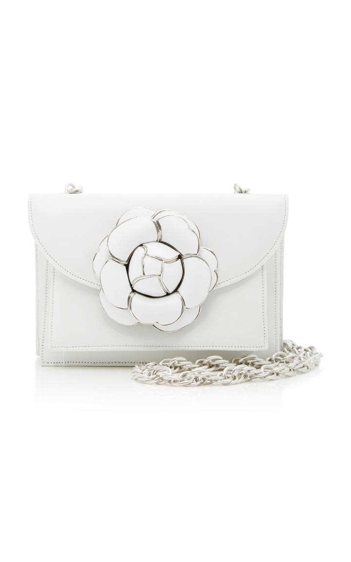 Oscar De La Renta Gardenia Double Crossbody Bag