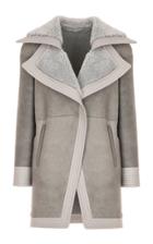 Genny Oversized Lapel Grey Coat