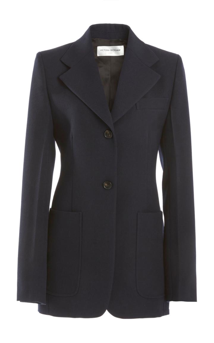 Moda Operandi Victoria Beckham Jarvis Wool Gabardine Blazer
