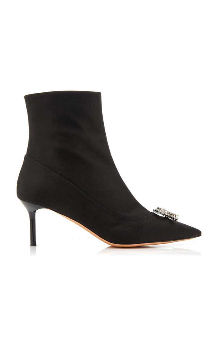 Rochas R' Satin Ankle Boots