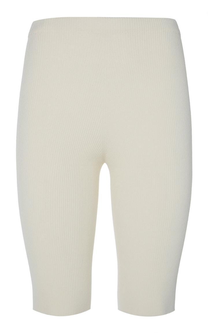 Moda Operandi Alanui Ribbed High-rise Shorts Size: M