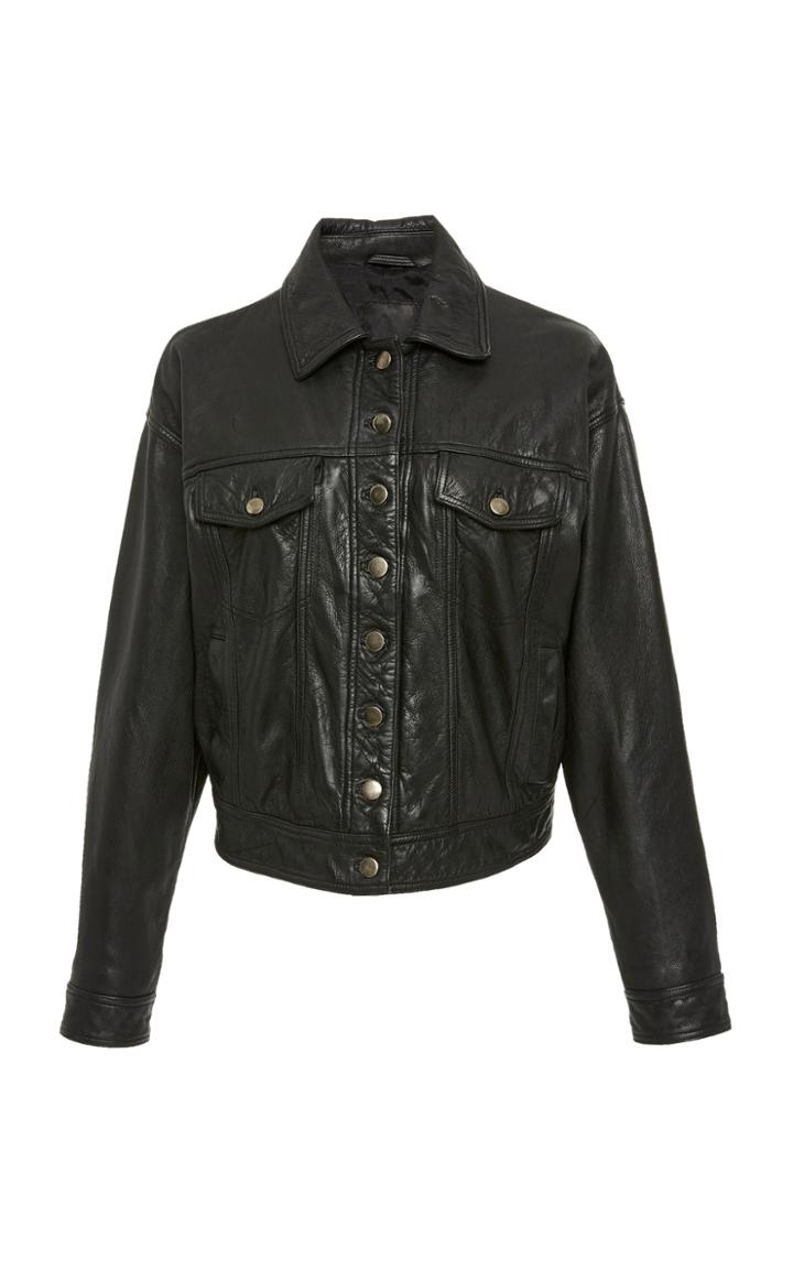 Marissa Webb William Washed Leather Jacket