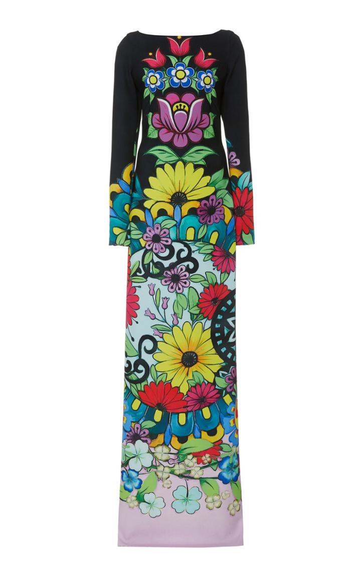 Moda Operandi Naeem Khan Floral Printed Dress Size: 2