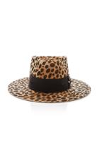 Nick Fouquet Lynx Printed Ribbon-trimmed Felt Hat