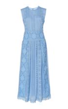Costarellos Sleeveless Silk-chiffon Midi Dress