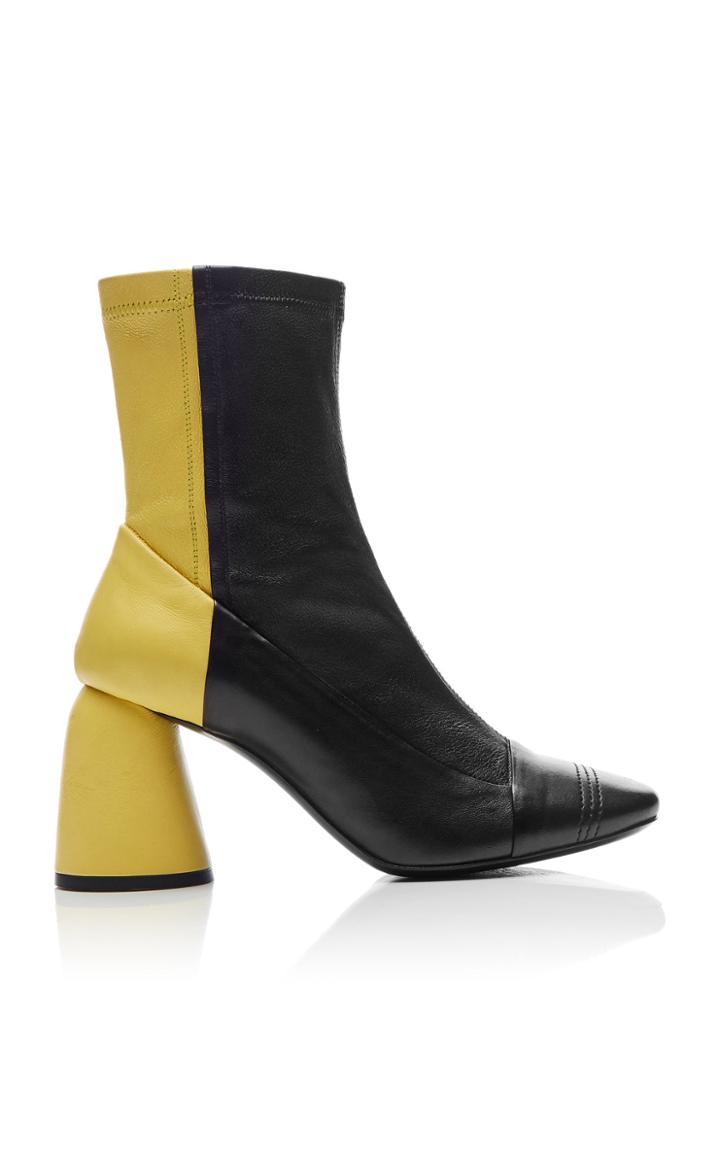 Ellery Baldessari Color-blocked Stretch Booties