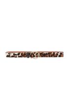 Maison Boinet Leopard Print Leather Belt