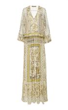 Alberta Ferretti Drop Waist Maxi Dress