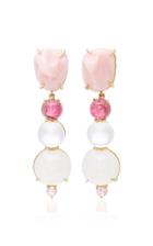 Daria De Koning Ros All Day 18k Yellow Gold Multi-stone Earrings