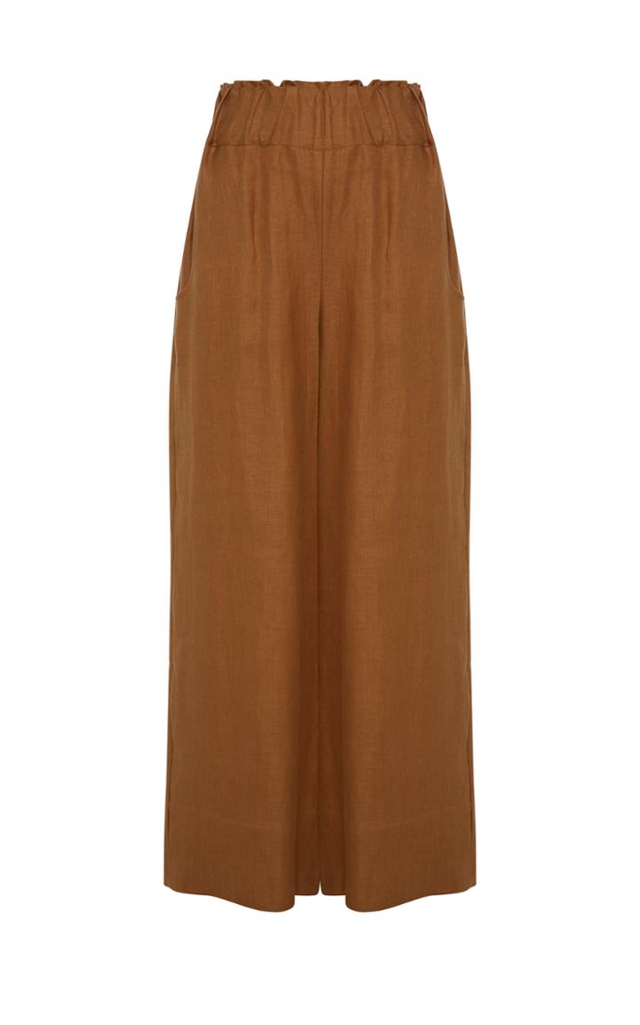 Moda Operandi Bondi Born Universal Linen-twill Wide-leg Pants