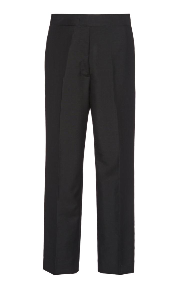 Jil Sander Cropped Straight-leg Wool-blend Pants
