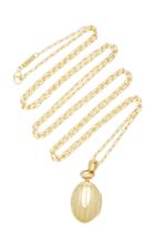 Monica Rich Kosann 18k Gold Petite Pinstripe Locket