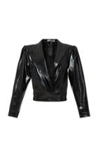 Moda Operandi Mach & Mach Faux Leather Biker Jacket Size: Xs