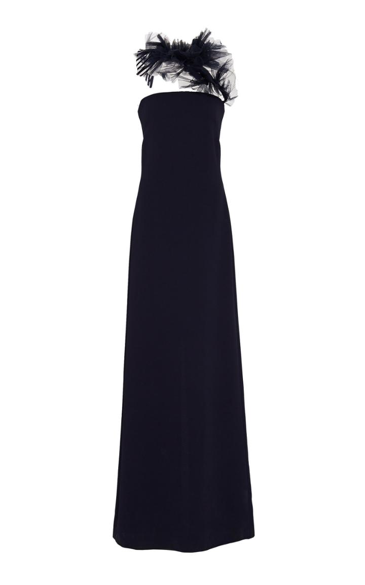 Ralph Lauren Lowell Crepe Cady Evening Dress
