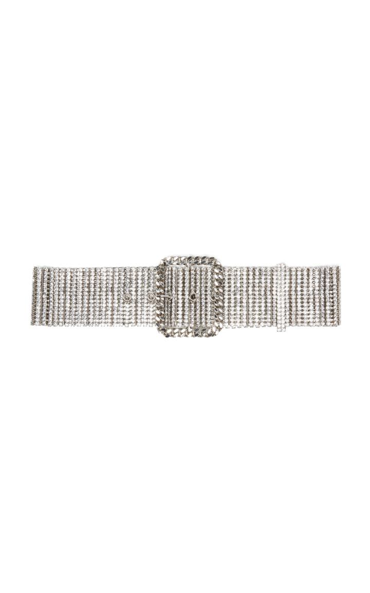 Moda Operandi Alessandra Rich Glass Crystal Embellished Belt