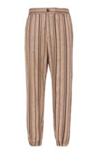 Etro Striped Cuffed Hem Trousers