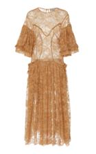 Moda Operandi Preen By Thornton Bregazzi Queenie Ruffled Lace Midi Dress Size: Xs