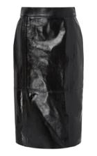 Givenchy Button-detailed Patent-leather Midi Skirt