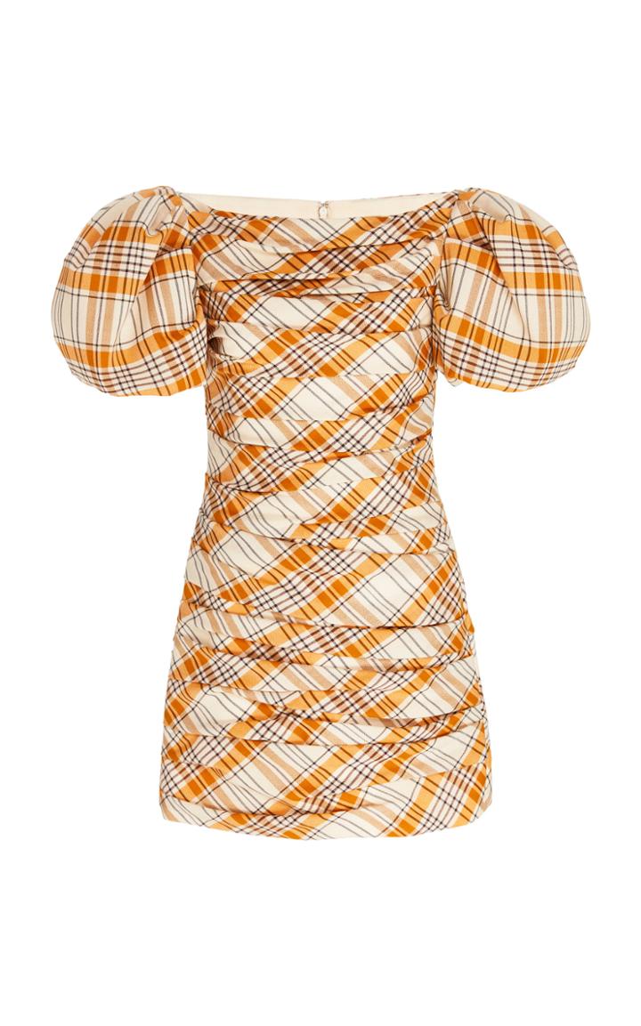 Khaite Shelly Puffed Sleeve Cotton Dress