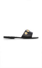 Fabrizio Viti X Ancient Greek Sandals Paola Floral-embellished Leather Slide