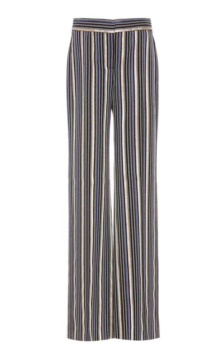 Peter Pilotto Striped High-waisted Straight-leg Trousers