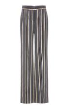 Peter Pilotto Striped High-waisted Straight-leg Trousers