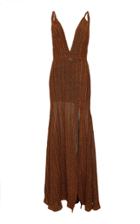 Patbo Pleated Lurex Gown