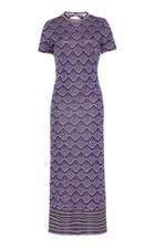 Paco Rabanne Metallic Jacquard Midi Dress