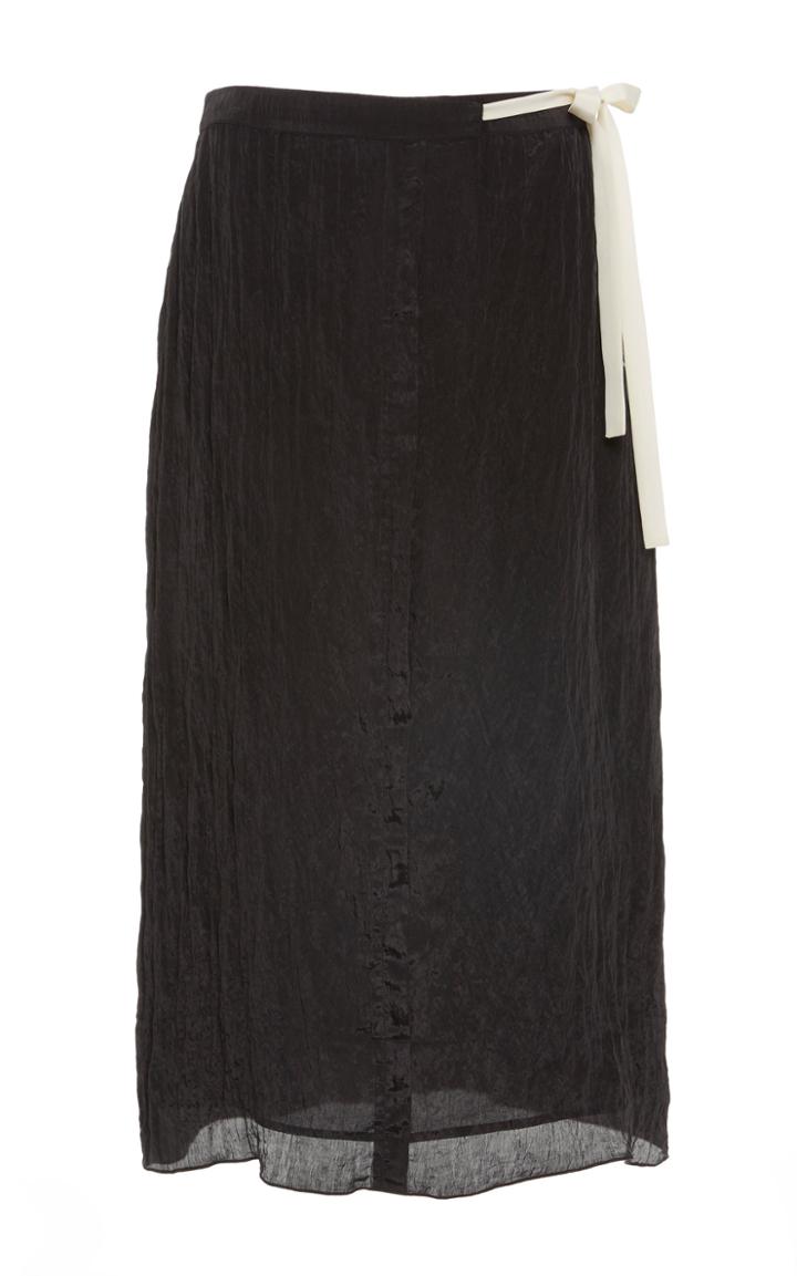 Moda Operandi Proenza Schouler Pswl Crinkle Satin Tie Waist Skirt Size: 0