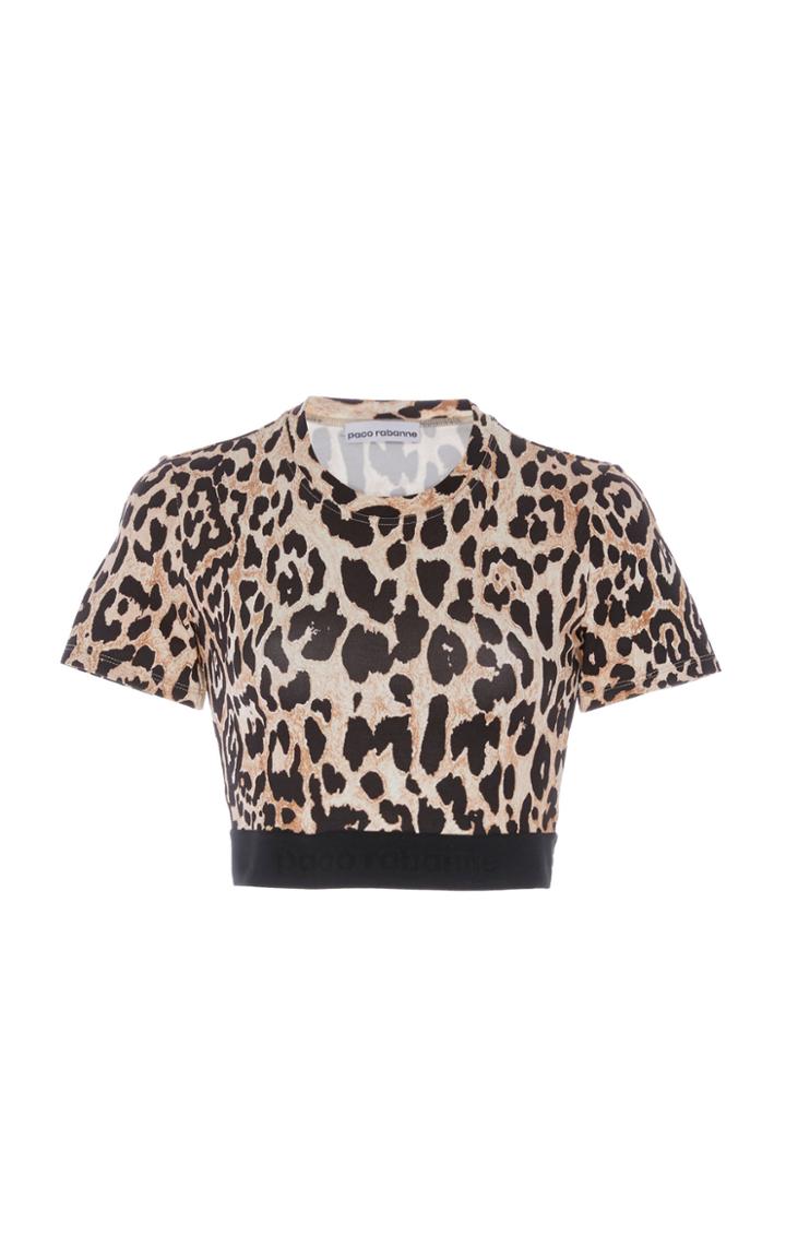Paco Rabanne Leopard Crop Top