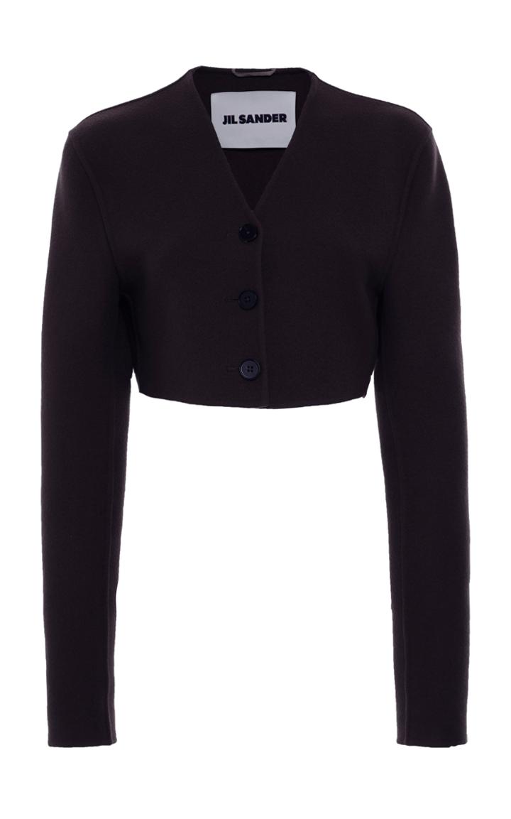 Jil Sander Muriel Cropped Cashmere Cardigan
