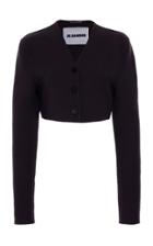 Jil Sander Muriel Cropped Cashmere Cardigan