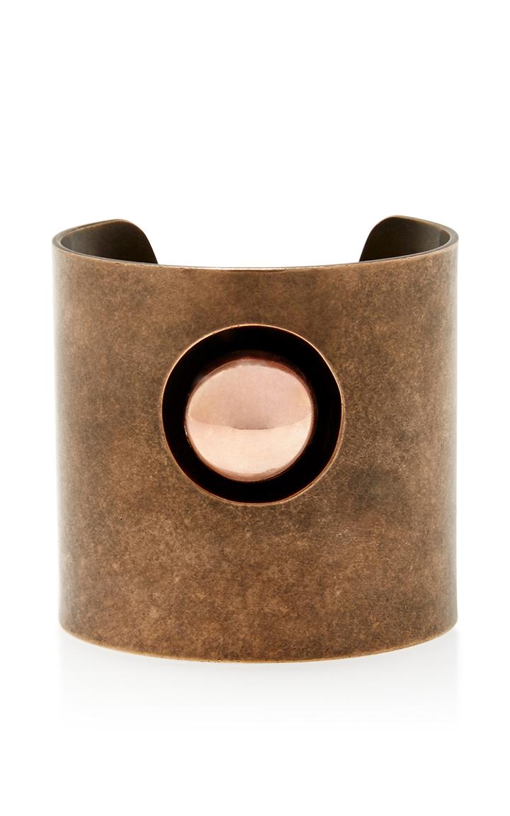 Tomas Maier Large Dark Rose Cuff