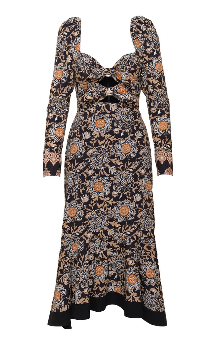 Moda Operandi Johanna Ortiz Charted Dreams Cutout Cotton Dress