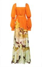 Moda Operandi Andres Otalora Getzemani Silk-georgette Maxi Dress Size: 0