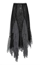 Anas Jourden Two-tone Ruffled Lace Midi Skirt