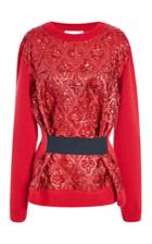 Antonio Berardi Scarlet Red Merino Cashmere Sweater