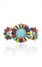 Fallon One-of-a-kind Rainbow Medallion Cuff