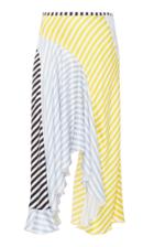 Caroline Constas Tri-color Wave Skirt