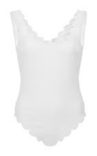 Marysia Off White Palm Springs Scalloped Maillot