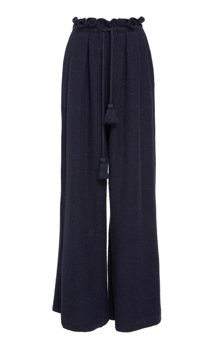 Ulla Johnson Ayana Stretch Cotton Wide-leg Pants