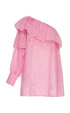 Msgm One Shoulder Lace Dress