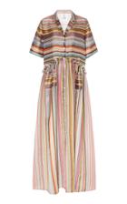 Rosie Assoulin Striped Silk-blend Maxi Dress