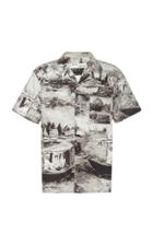 Off-white C/o Virgil Abloh Lake Holiday Printed Cotton Shirt