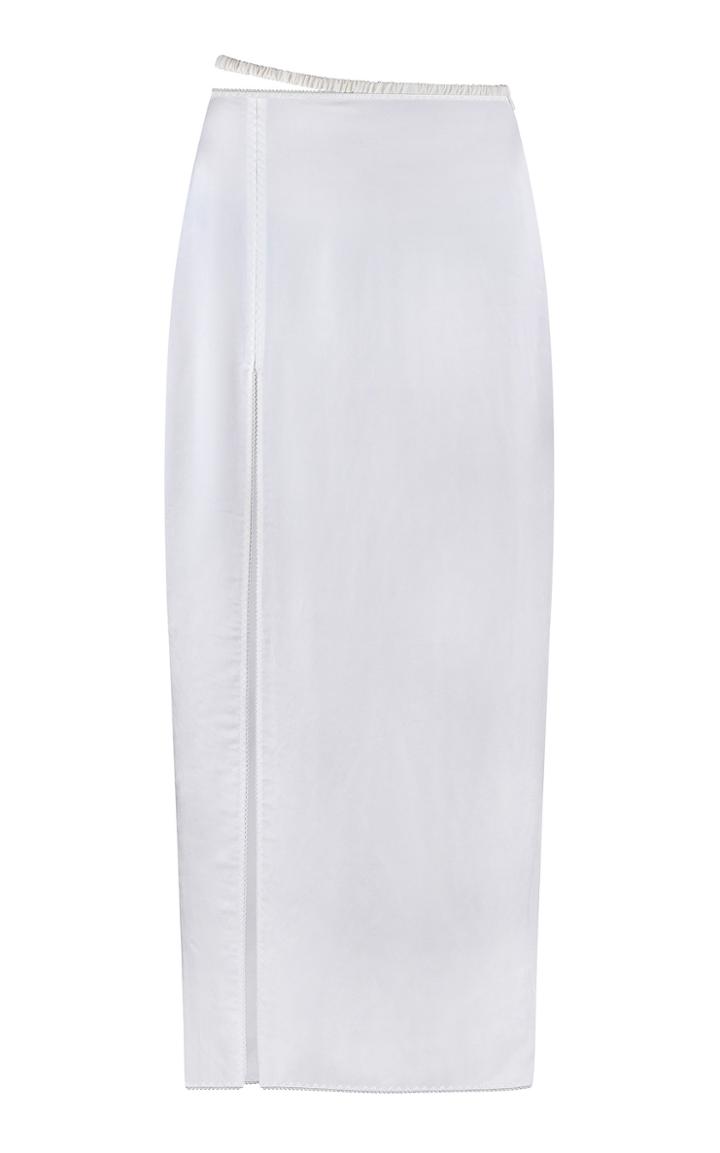 Moda Operandi Anna October Arina Satin Midi Skirt