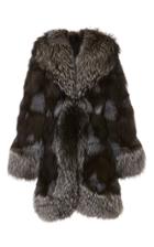 Anna Sui Silver Fox Fur Coat