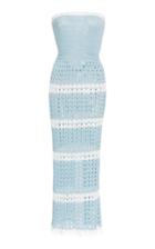 Rodarte Stripe Hand-crocheted Open-knit Tube Dress